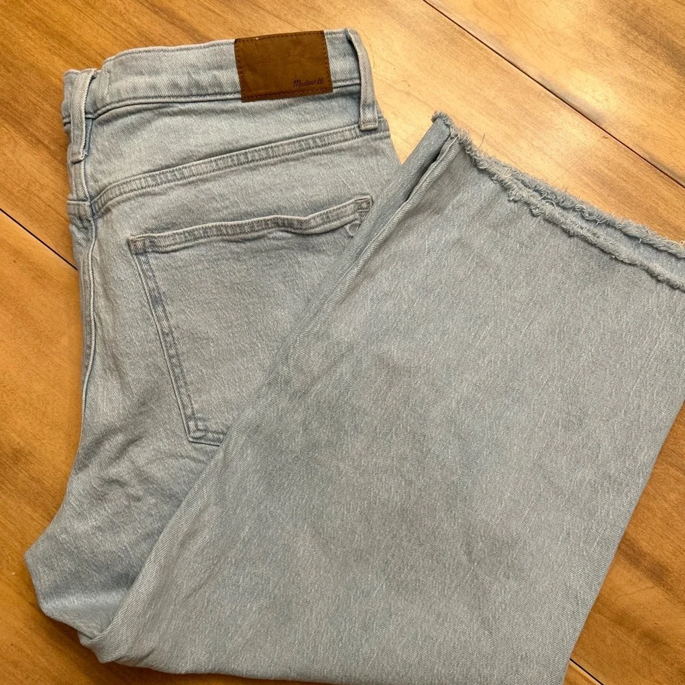 MADEWELL THE PERFECT VINTAGE WIDE-LEG CROP JEAN PETITE - Picture 1 of 9